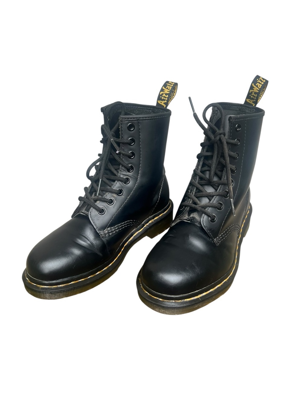 Dr. Martens Black Leather 1460 8 eye Lace-Up men or women’s Boots - Picture 2 of 10